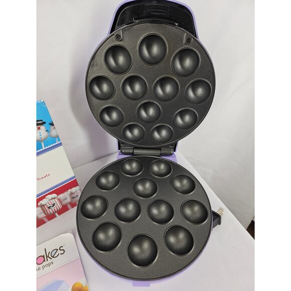 BABYCAKES CAKE POP MAKER SET – PURPLE APPLIANCE + RECIPE BOOK + MANUAL – CP-94LV - Picture 4 of 7